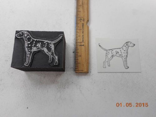 Letterpress Printing Printers Block, Dalmatian Dog