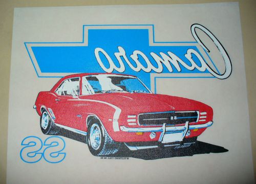 CAMARO SS__VINTAGE HEAT ON T-SHIRT TRANSFER__ BY TELETRENDS COLS, OH__1988__01