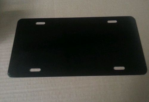 Box of 50 BLACK Aluminum License Plate Tag Blanks .025