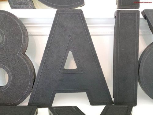 16 - 8.5 INCH PLASTIC HANGING BLACK LETTERS FOR SIGN, DECOR OR ARTS &amp; CRAFTS