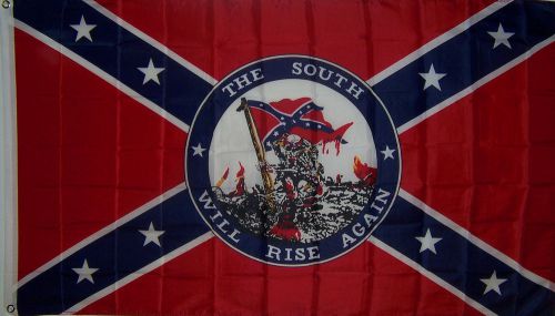 The South Will Rise Again Flag 3x5ft Poly - R-4