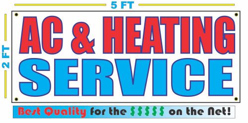 AC &amp; HEATING SERVICE Banner Sign NEW Larger Size Best Quality for The $$$