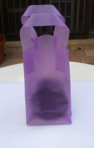 Clear Frosted Purple Bags