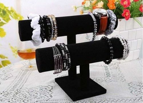 Precision New 2-Tier Bracelet Chain Bangle Watch Rack Jewelry Stand Display BBUS