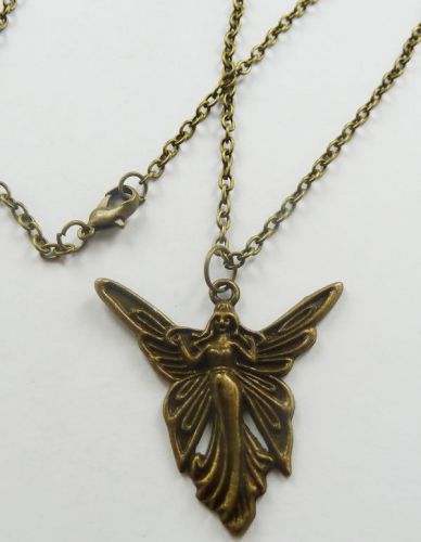 Lots of 1pcs bronze plated angel Costume Necklaces pendant 638mm
