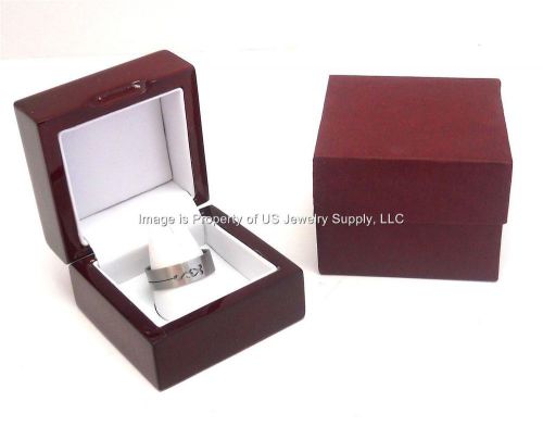 Mens Size 12 + Rosewood Finger Style Ring Jewelry Display Gift Box