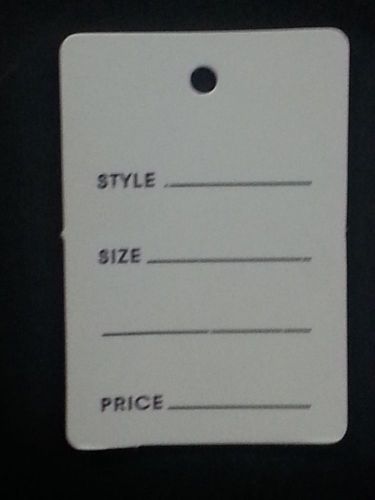 1000 Large Style/Size Price Tags With Strings
