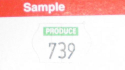 Original Meto 070019N Series 1600 &#034;PRODUCE&#034; LABELS 5.16 - 10 rolls w/ink