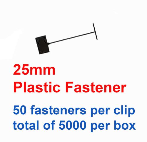 Plastic 25mm Tag Fastener for Monarch Attacher.