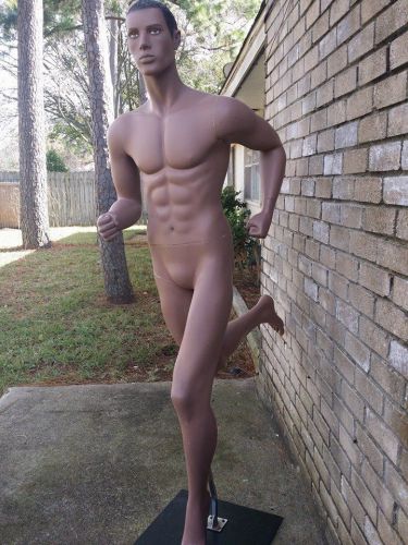 vintage African American male running mannequin