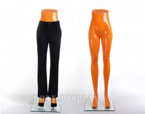 Female mannequin fiberglass legs w/stand skirt dress pants display MZ-TM1ORANGE