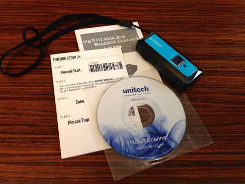 Unitech MS910 Bluetooth Wireless Handheld Barcode Scanner - No Reserve