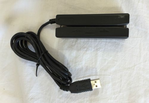 Dell - 3 track mini usb magnetic stripe swipe credit card reader - del3331-33ub for sale