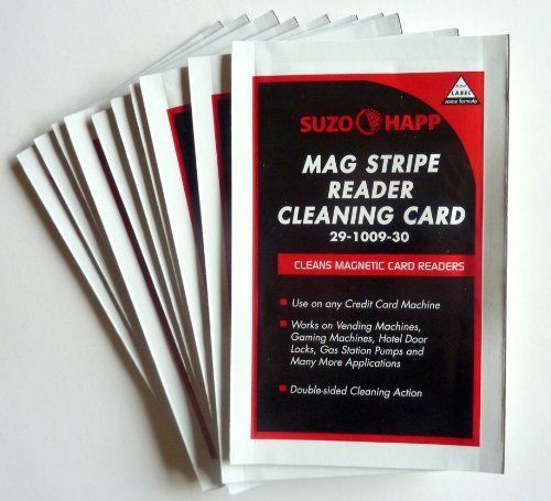 Cleaning cards for magnetic stripe credit card readers lot/25 for sale