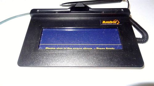 Ambir 1 x 5 Pressure Sensitive Signature Pad SigPad USB with Pen B5H0706 SP15-PS
