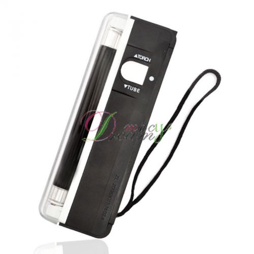 2in1 handheld uv light torch portable fake money id detector lamp black for sale