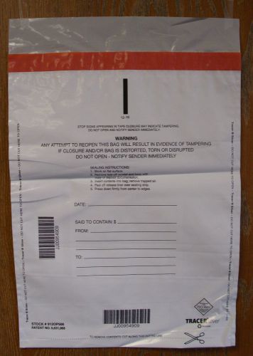 Tamper evident plastic deposit bags - opaque, 500/pack for sale