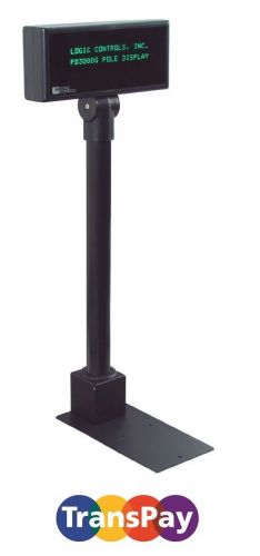 Pd3900up - bk - logic controls 20&#034; pole display - point of sale - free shipping! for sale