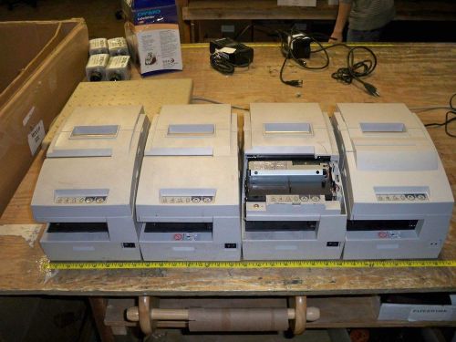 Lot of 4*Epson 3*M147C and 1*M147E Receipt Printers as-is