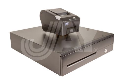 58mm USB Therm POS Receipt Printer 100mm 12V+Cash Dr 5B5C 16 3/4 ”x18 1/2 ” 12V- J4050