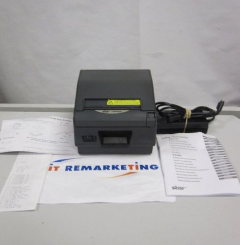 Star micronics tsp88ii pos thermal label printer usb port ac adapter - tested for sale