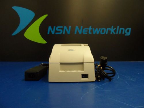 EPSON TM-U200PD M119D POS White Receipt Printer w/ AC ADAPTER INCLUDED