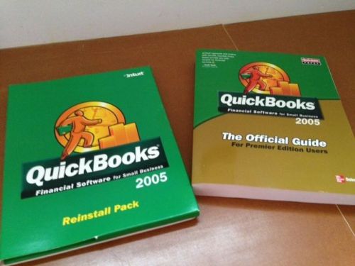 QUICKBOOKS 2005 REINSTALLATION DISC AND MANUAL