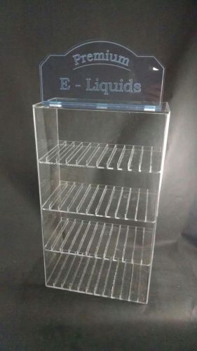 E-Cigarette E-Juice/E-Liquid Bottle Display with Eye-Catching Sign - Wide Slot