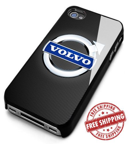 Volvo Car Logo iPhone 4/4s/5/5s/5c/6/6+ Black Hard Case