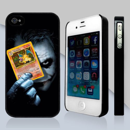 Joker Batman with Charizard Pokemon Card Cases for iPhone iPod Samsung Nokia HTC