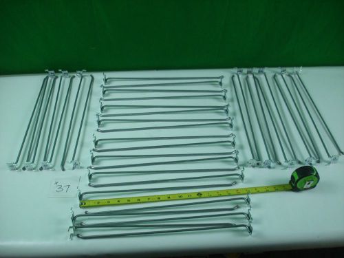 Lot of 37 16&#034; pegboard hooks - used - free shipping for sale