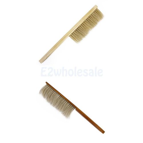 2pcs pig bristle + horsehair beekeeping bee hive brush handle beekeeper tool for sale