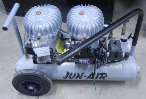 JUN-AIR 12-20 COMPRESSOR 5.3 GAL, MAX PRES. 8 BAR/120 PSI - DENTAL, QUIET, NOS