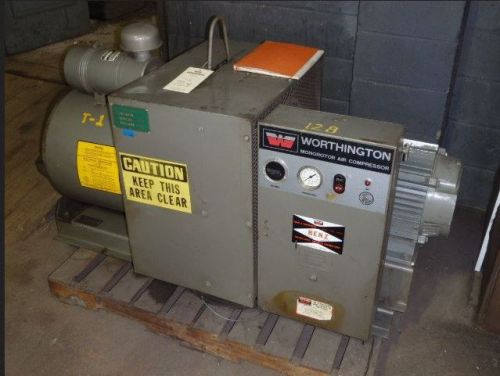 30 hp worthington air compressor - rotary type - model 30rs110b 2oo v for sale