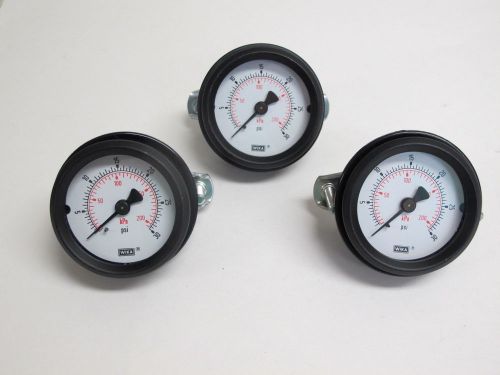 (3) wika, panel mount pressure gauge 2&#034; (50mm), 0-30 psi, 1/8&#034; mpt for sale