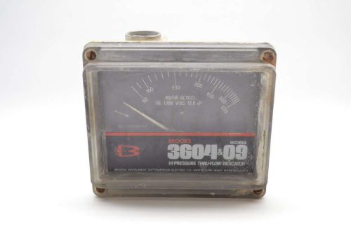 Brooks 3604ea1a3m1d 3604 &amp; 09 pressure indicator 5/8 in flow meter b427753 for sale