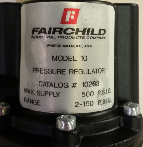 Fairchild 10263 Pressure Regulator 3/8 x 1/4 NPT 500 PSI NEW