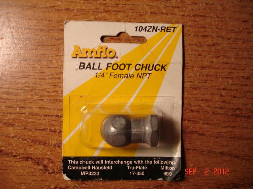 AMFLO BALL FOOT CHUCK 104ZN-RET 1/4&#034;FEMALE NPT