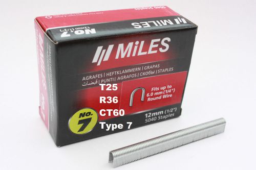 5040 x cable staples to fit for arrow t25 rapid r36 tacwise ct60 stanley type 7 for sale