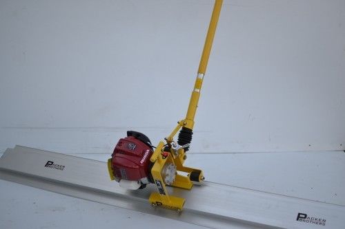 Packer brothers power pole screed &amp; vibrating bull float honda: concrete cement for sale