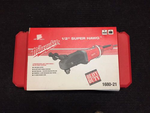 Milwaukee 1680-21 1/2&#034; Super Hawg PLUS Carrying Case New
