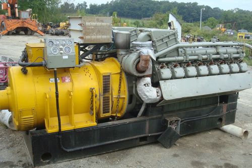750KVA STAMFORD Generator pb 16cyl DEUTZ Diesel engine lightly used