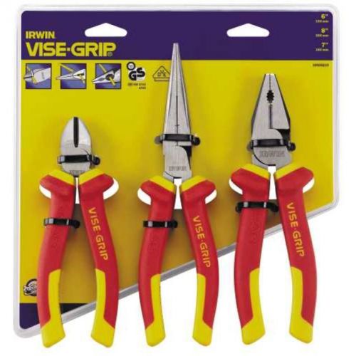 3 pc. insulated plier set 10505519na irwin snips - tinners 10505519na for sale