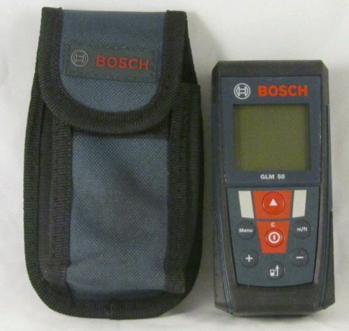 Bosch GLM 50 Laser Measure Used W/Carrying Case - Fast Shipping