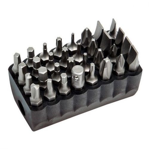 Klein tools 32526 32-piece magnetic screwdriver standard tip bit set for sale