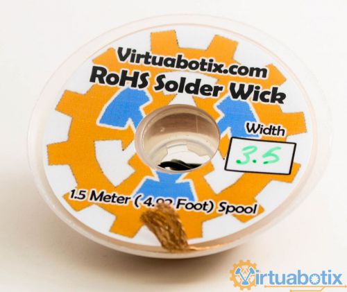 Virtuabotix solder wick 3.5mm desoldering braid (rhos) for sale