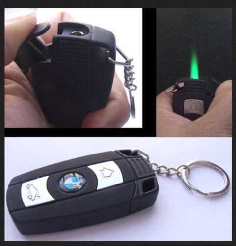 Electronic lighters windproof lighter for car keys cigar cigarette green flame for sale