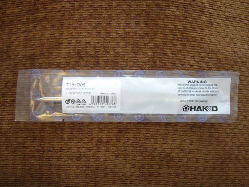T15-D08 New genuine HAKKO Soldering Top Shape-0.8 LEAD Free. Made in Japan