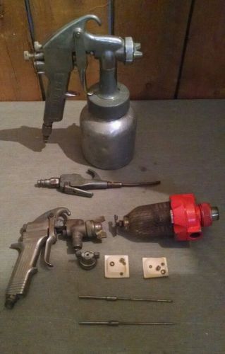 Binks, sears, rego lot of vintage spray guns, &amp; parts for sale