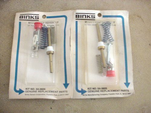 Binks spray gun repair kits part no. 54-3605 NOS BBR airspray gun 2 kits paint